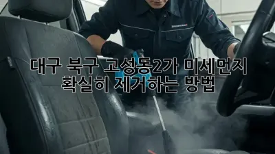 대구 북구 고성동2가 미세먼지, 확실히 제거하는 방법!